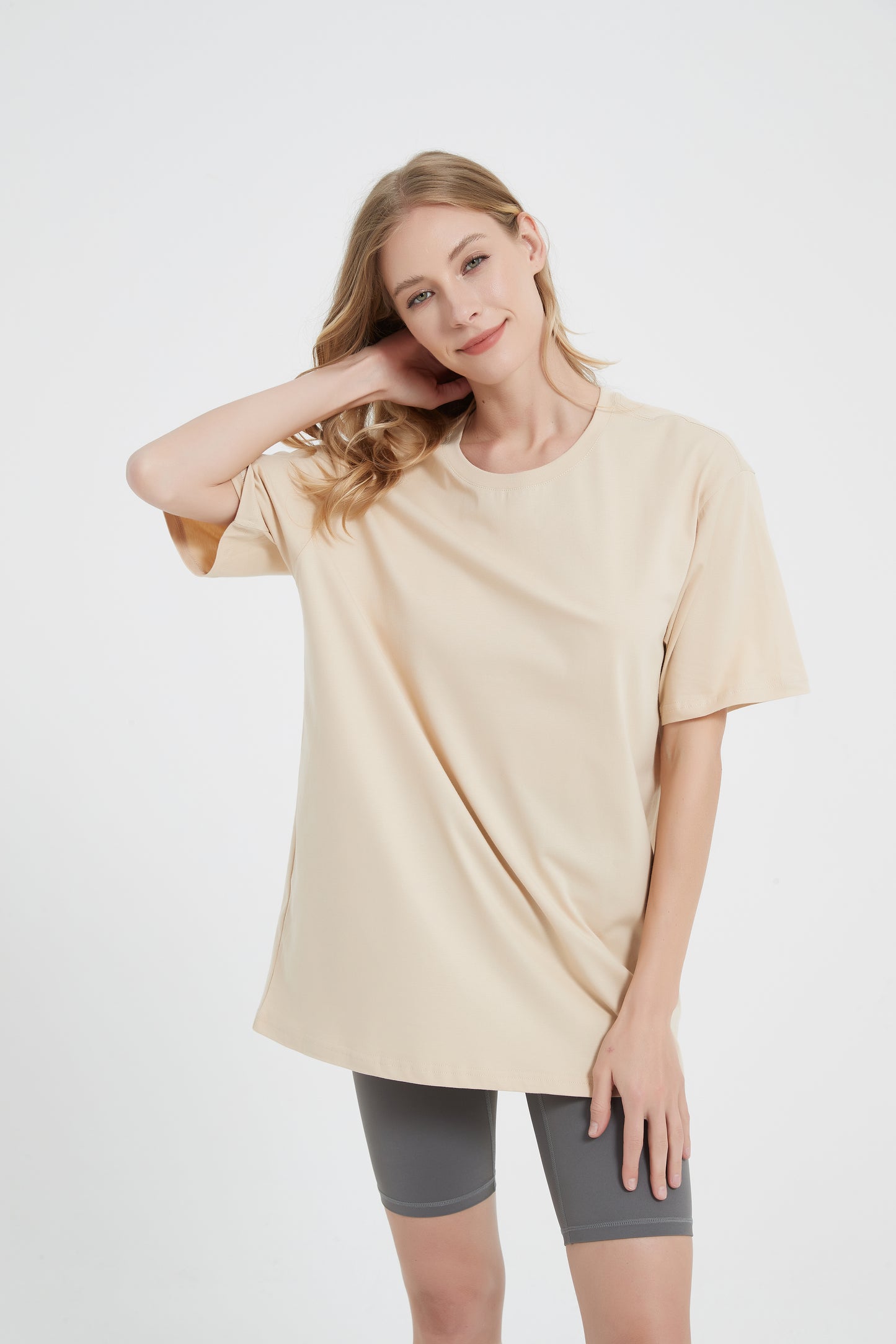 Yokvan Essential Tee-Beige